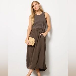 Z SUPPLY x EVEREVE Charlotte Midi Dress with Striped Bodice